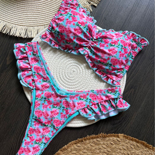 Printed flying bikini sets