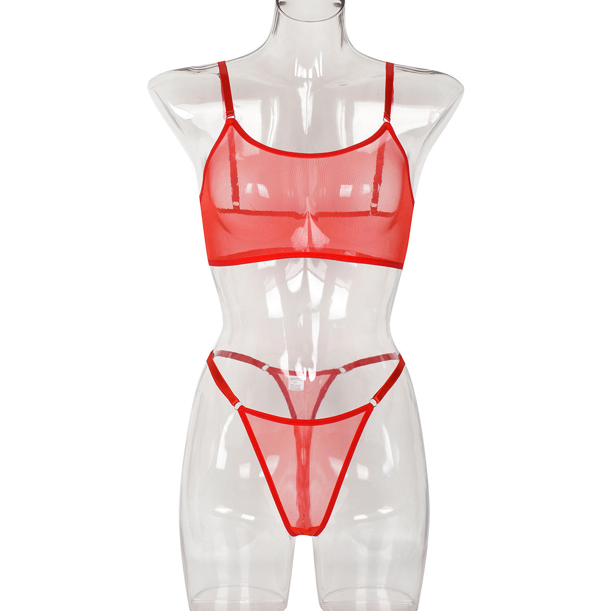 Mesh see-through two-piece sling lingerie sets