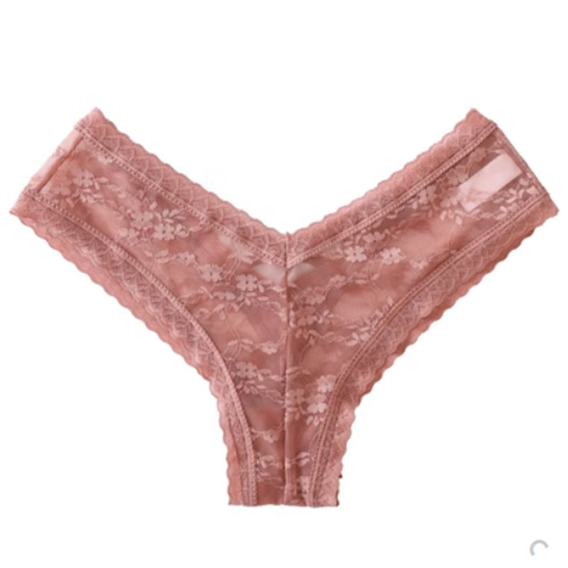 French-inspired transparent lace panties