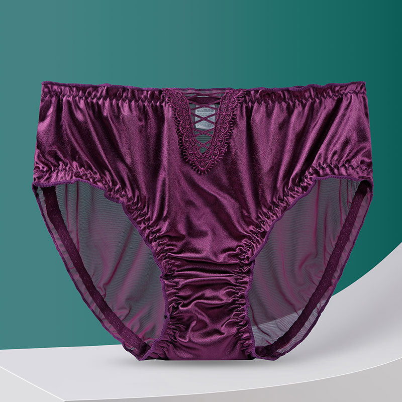 Hollow lace underwear T-backs
