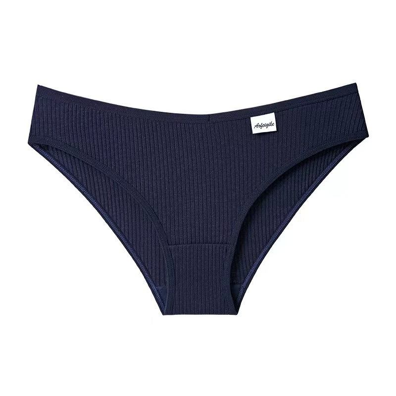 Mid-waist cotton underwear