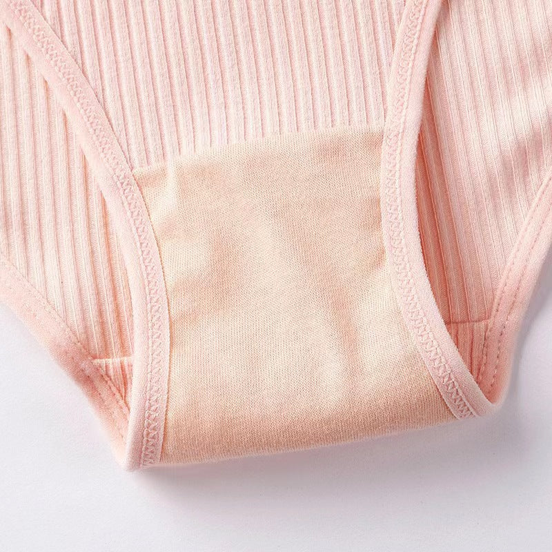 Mid-waist cotton underwear