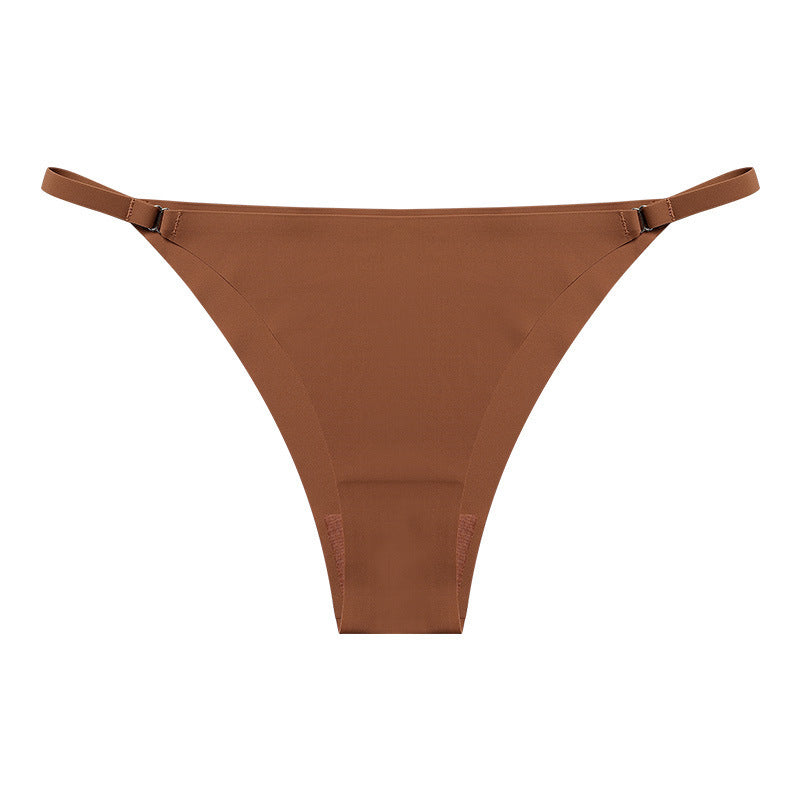Seamless one-piece low waist panties