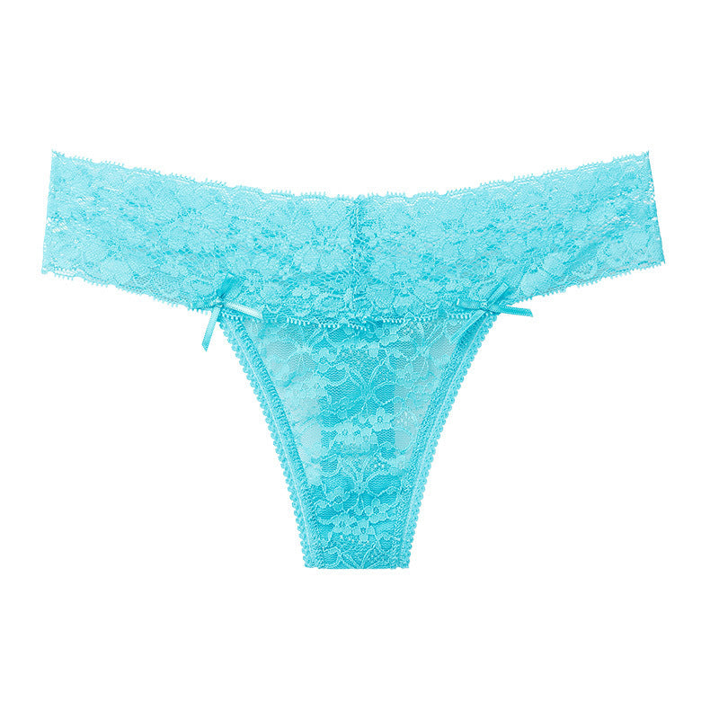 Low-rise lace underwear