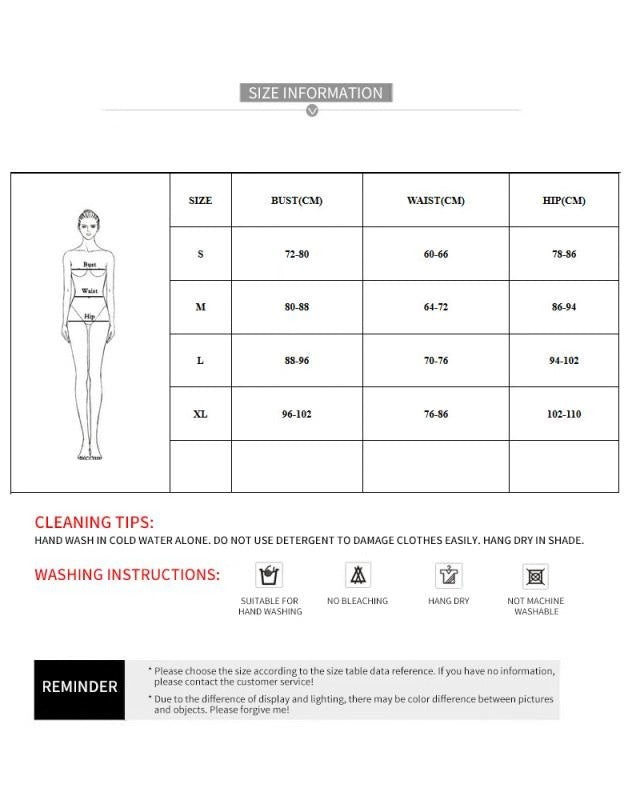 Vacation style bikini sets