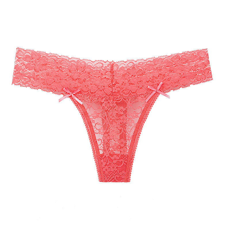 Low-rise lace underwear