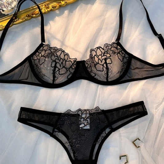 Elegant embroidered sexy lingerie uniforms