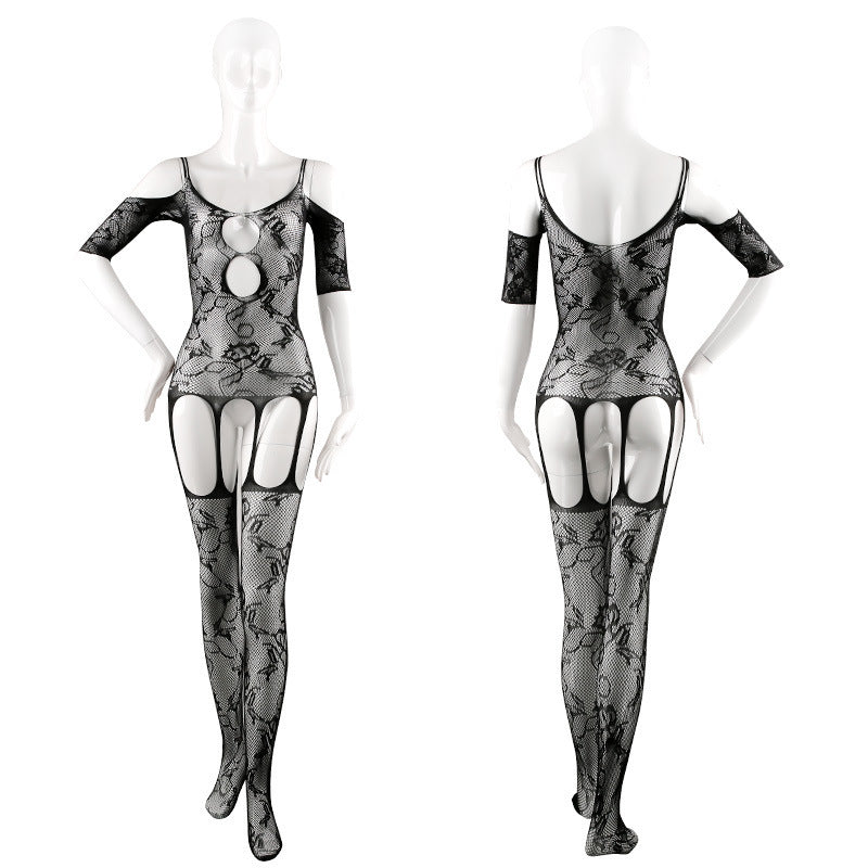 Strapless open-crotch lingerie